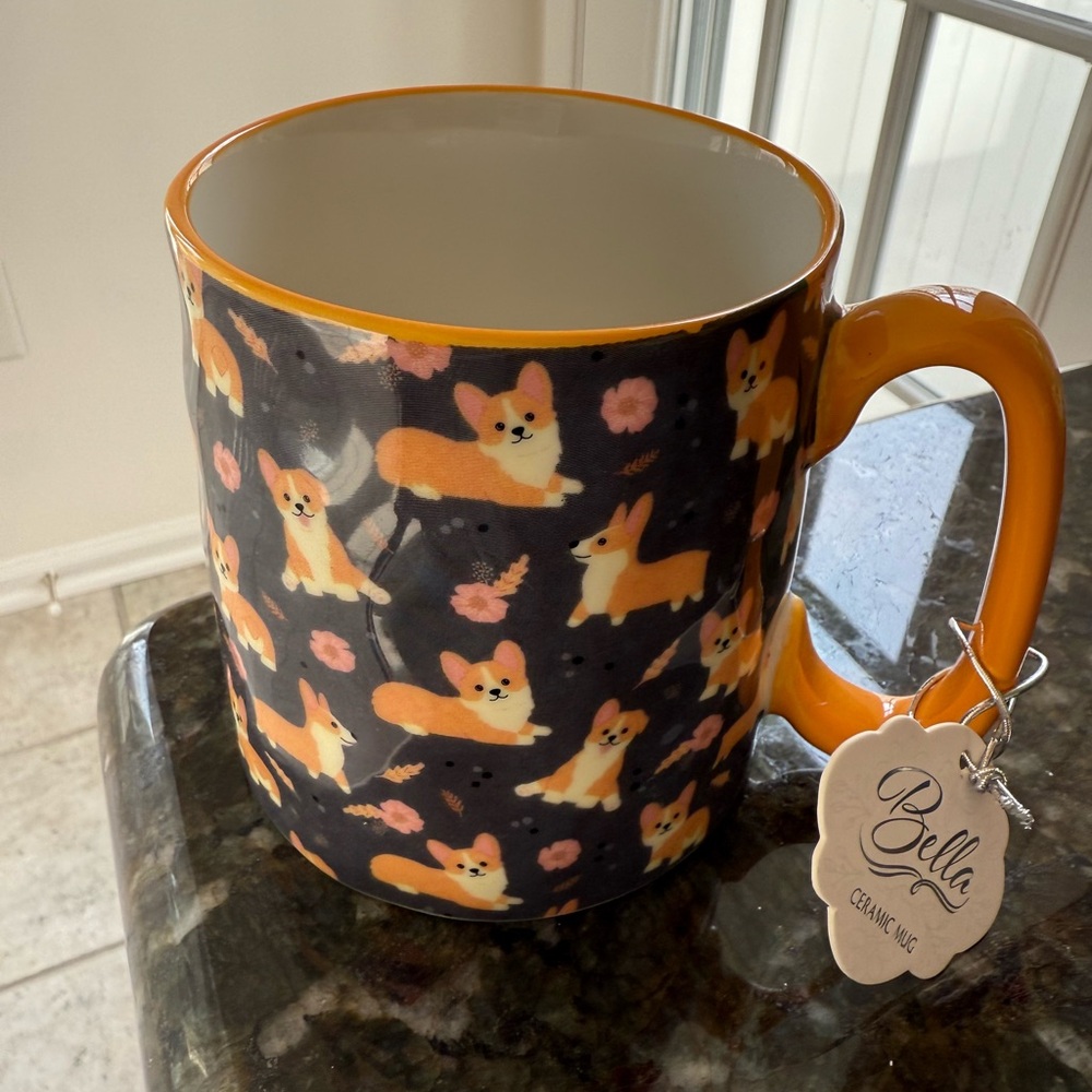 10 Strawberry Street Bella Corgi Delight Mugs (set of 2)